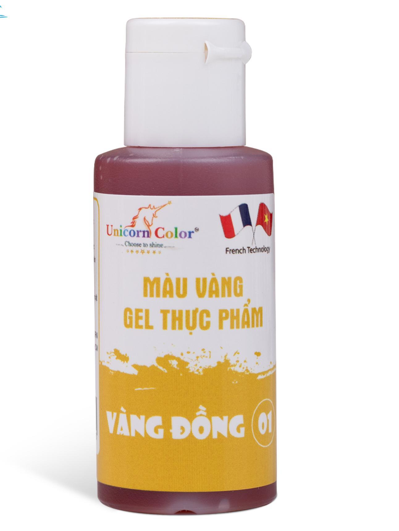Màu Vàng Đồng Gel Thực Phẩm 28g