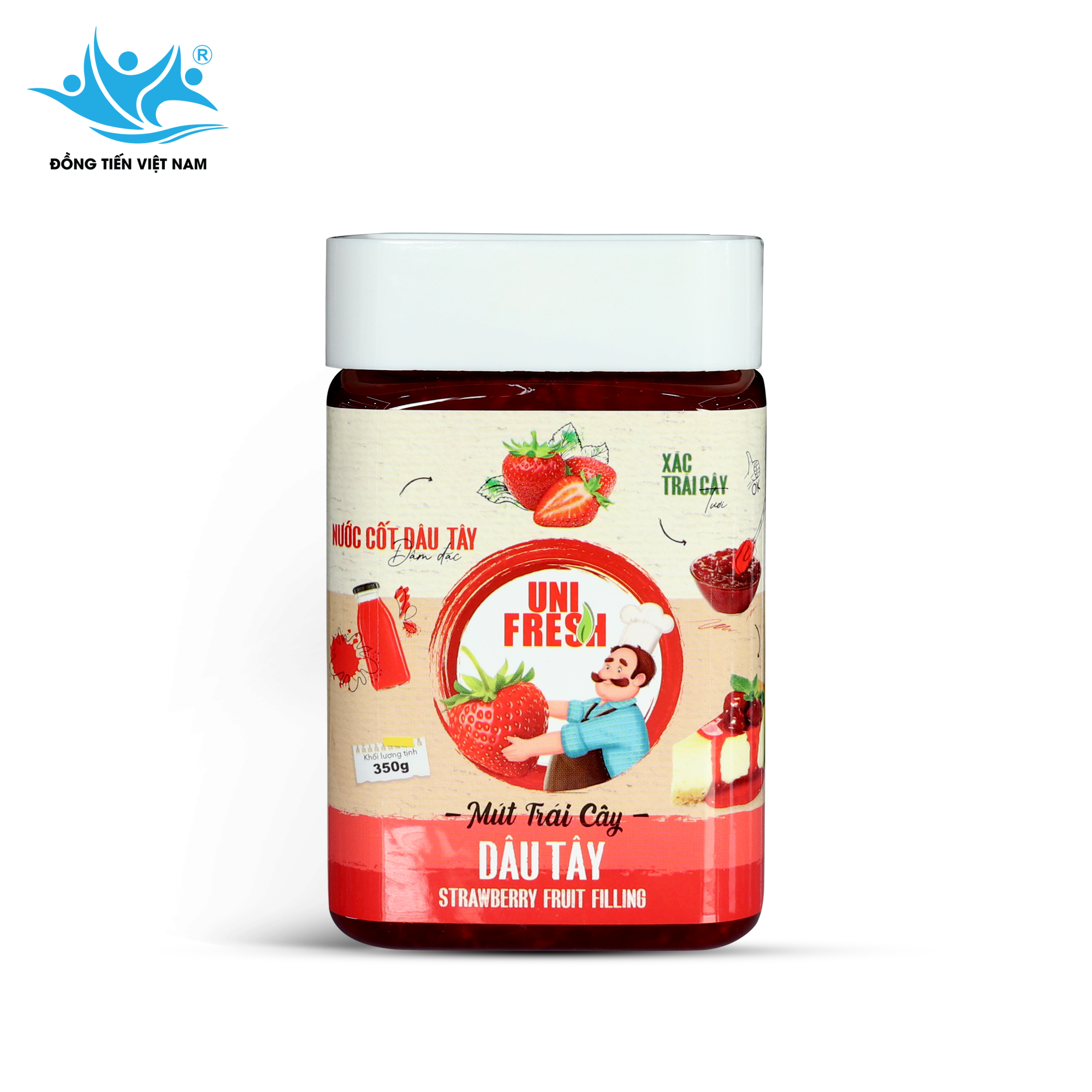 Tổng Hợp Mứt Trái Cây Unifresh 350g-Dâu Tây