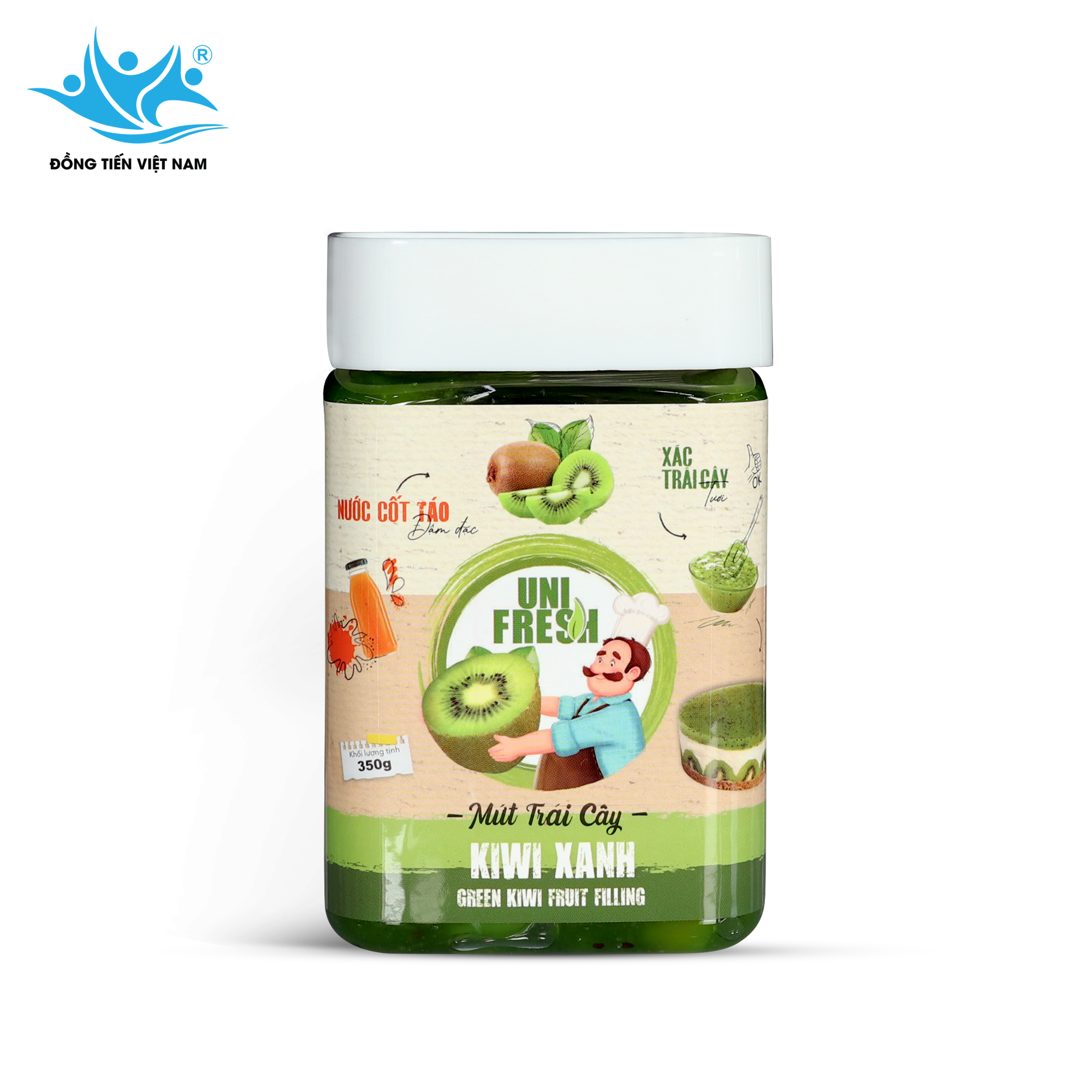 Tổng Hợp Mứt Trái Cây Unifresh 350g-Kiwi Xanh