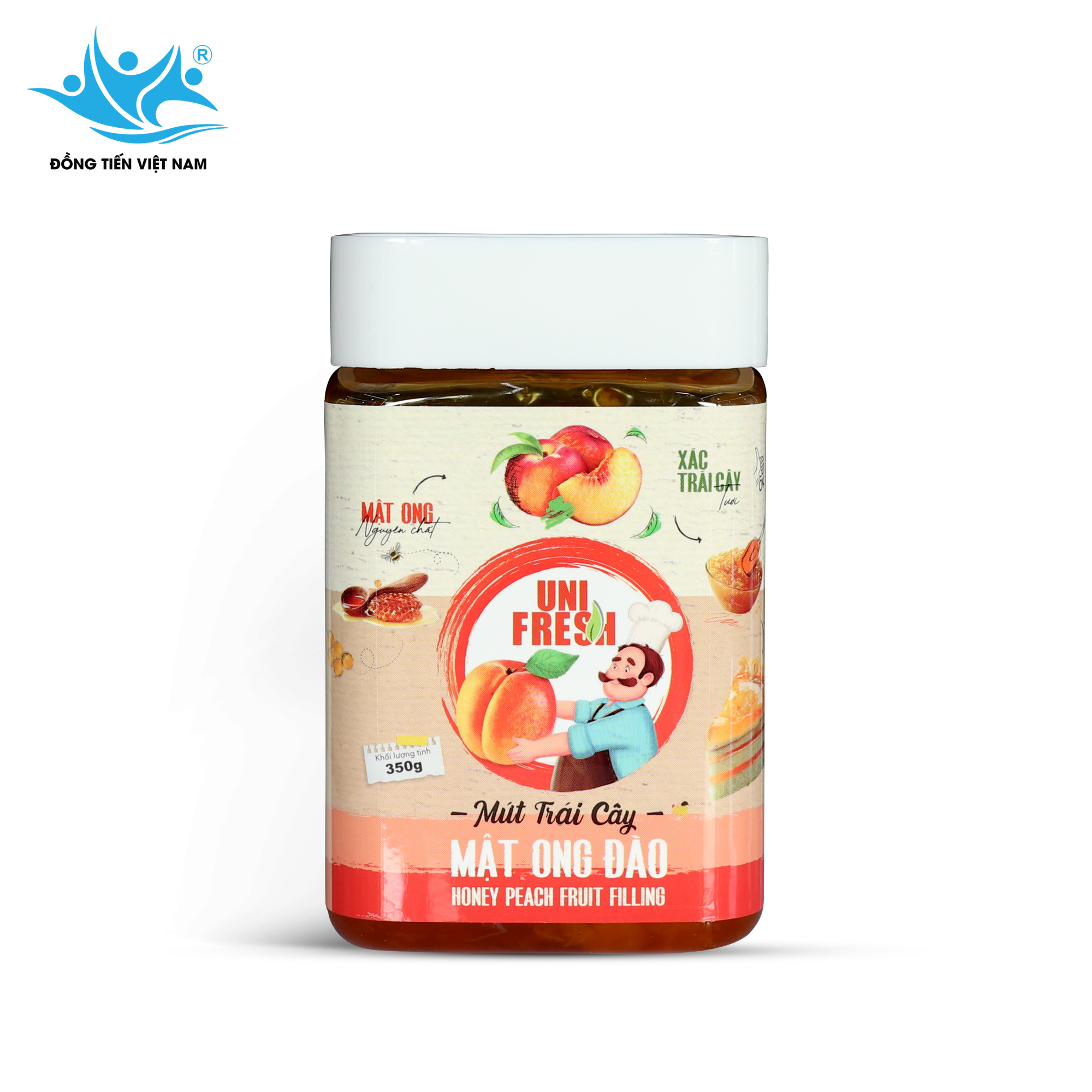 Tổng Hợp Mứt Trái Cây Unifresh 350g-Mật Ong Đào 