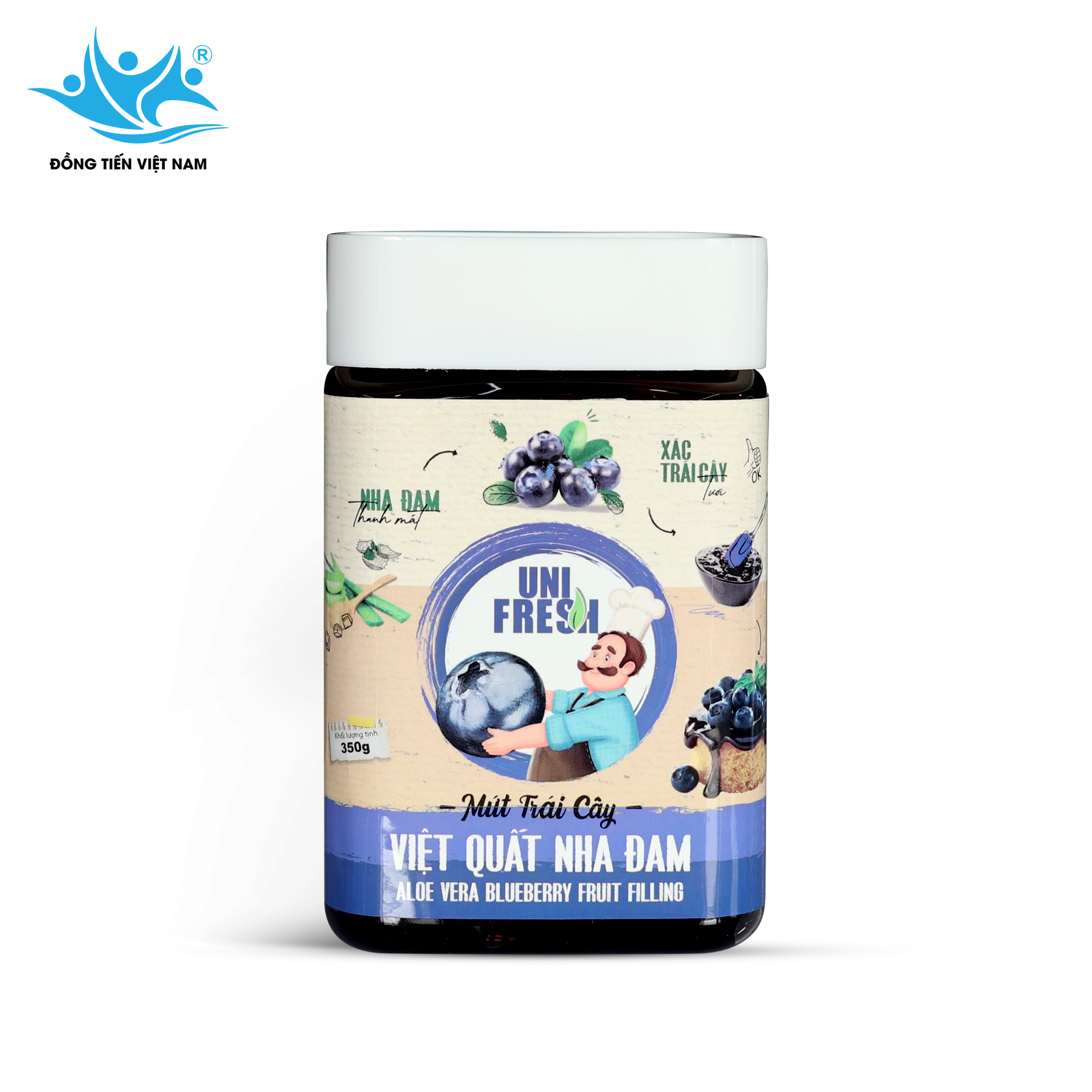 Tổng Hợp Mứt Trái Cây Unifresh 350g-Việt Quất Nha Đam