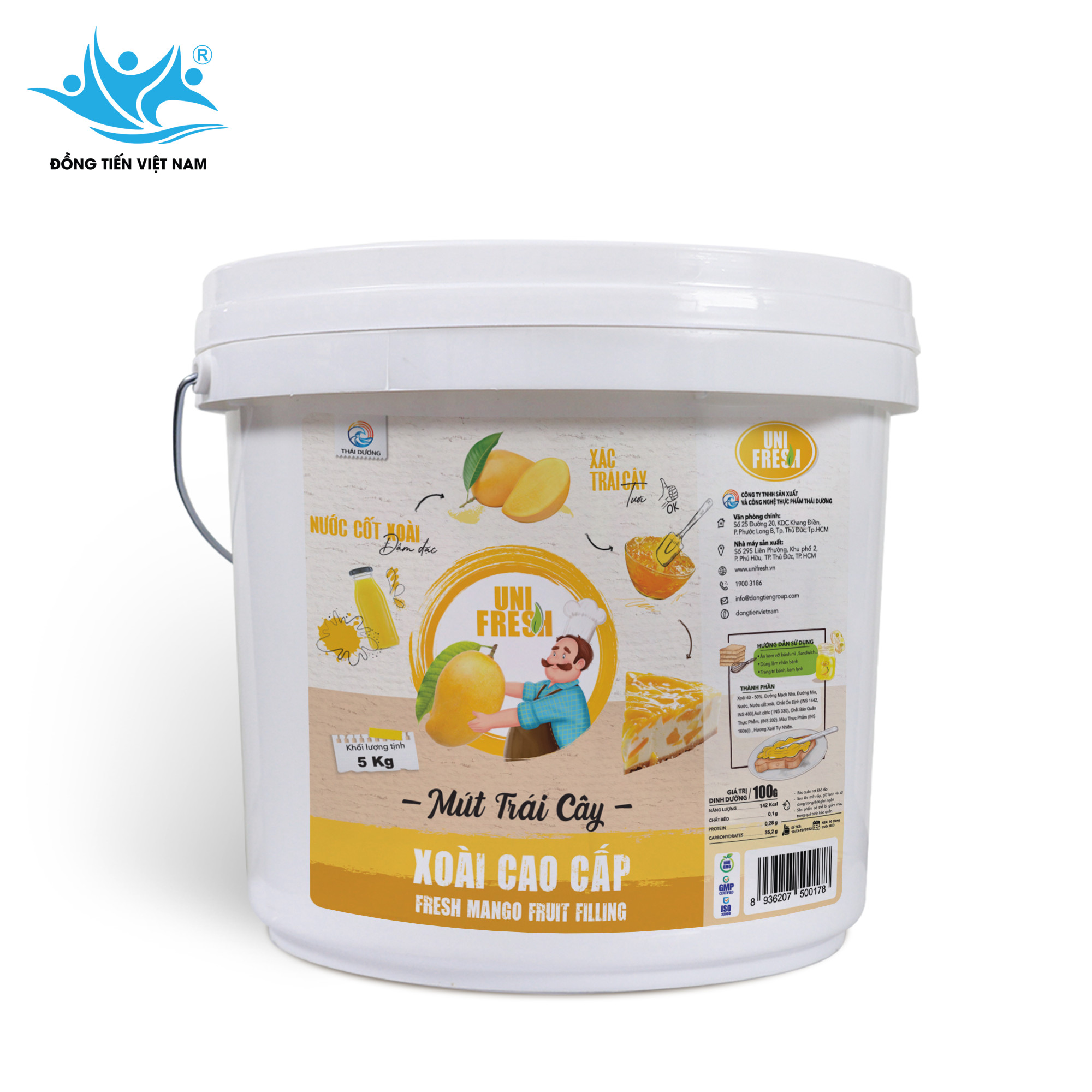 Tổng Hợp Mứt Trái Cây Unifresh 5kg-Xoài Cao Cấp