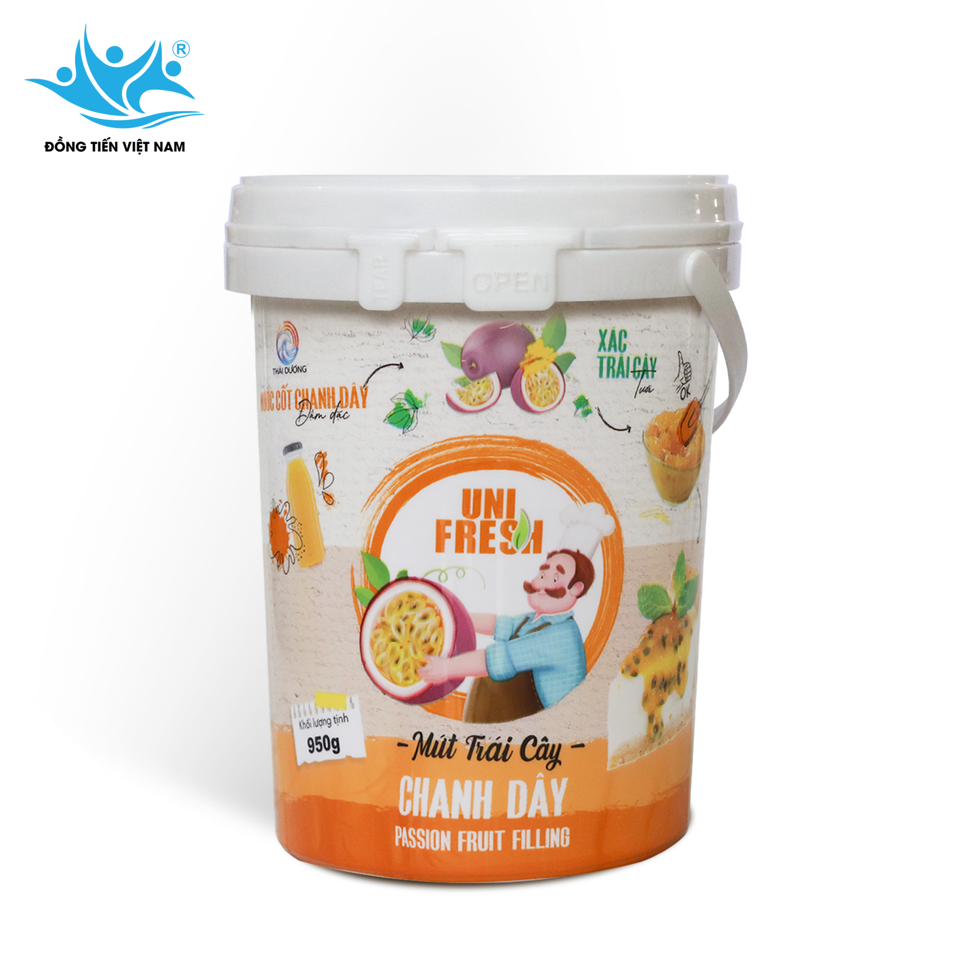 Tổng Hợp Mứt Trái Cây  Unifresh 950g-Chanh Dây 