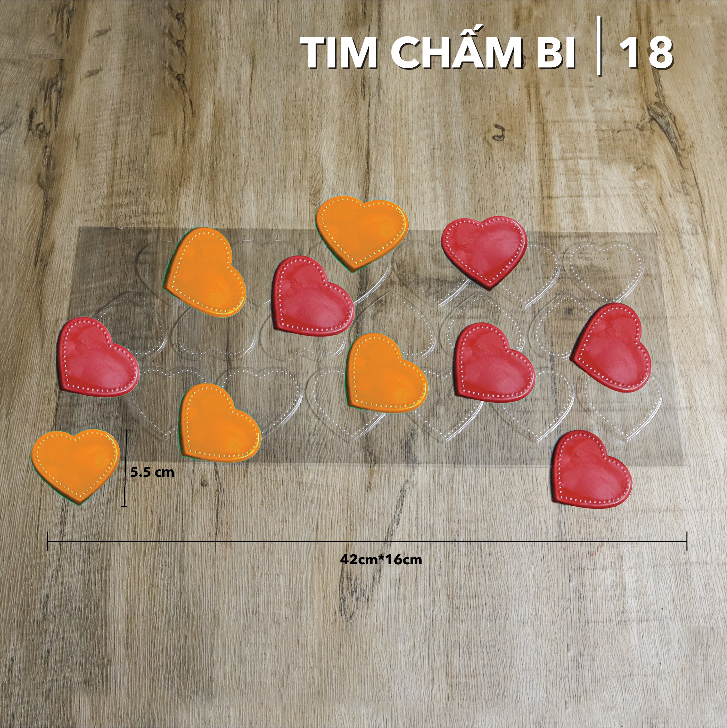 Khuôn Định Hình Tim Chấm Bi